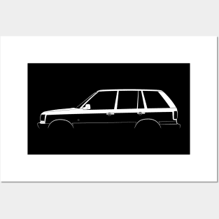Range Rover (1994) Silhouette Posters and Art